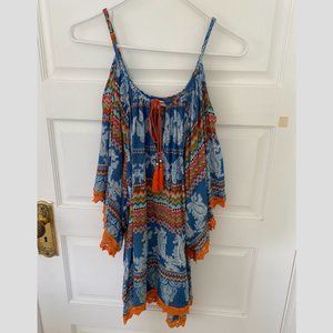 Colorful swimsuit cover up